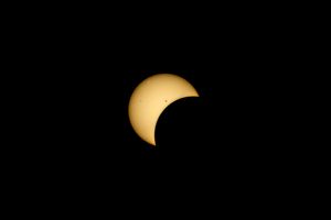 Partial Eclipse Before Totality